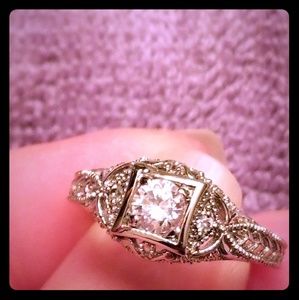 Sterling silver with czs